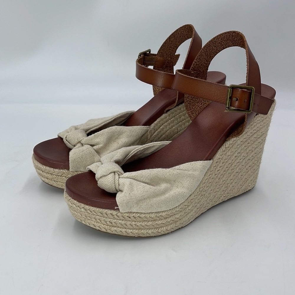 MIA Lorryann Rope Knotted Wedge Sandal